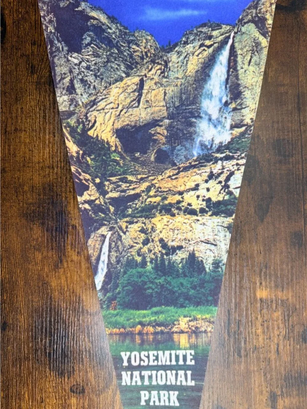 Yosemite National Park Pennant Banner With Scenic Waterfall Design 28.5 inches